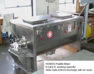 Used Howes Paddle Mixer, 9 cu. ft. capacity